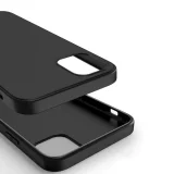Миниатюра: Силиконов кейс iPaky матиран, За iPhone 15 Pro (6.1), Черен