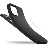 Миниатюра: Силиконов кейс iPaky матиран, За iPhone 15 (6.1), Черен