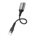 Миниатюра: Кабел OTG, USB-C - USB-A женско, XO NB201, Черен