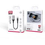 Миниатюра: Кабел OTG, USB-C - USB-A женско, XO NB201, Черен