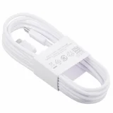 Миниатюра: Оригинален кабел Samsung USB-C - USB-C, EP-DW767JWE, 25W, 1.8м, 3A, в плик, Бял