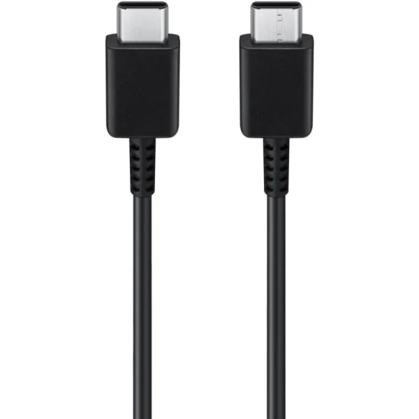 Оригинален кабел Samsung USB-C - USB-C, EP-DW767JBE, 25W, 1.8м, 3A, в плик, Черен