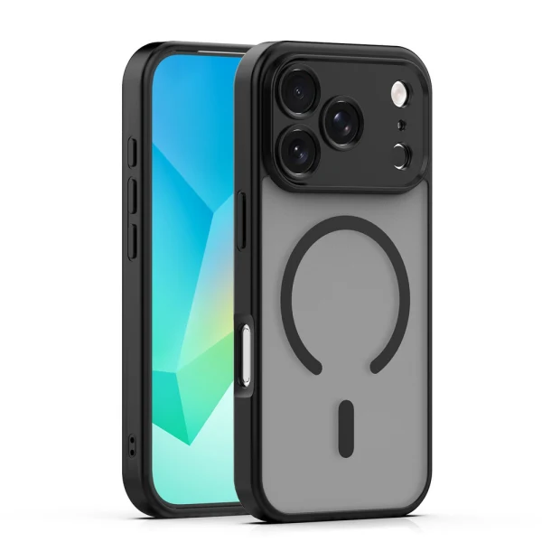 Кейс Mag Matt с отвори за камерите за iPhone 17 Pro Max/ 18 Pro Max черен