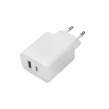 Миниатюра: Зарядно устройство адаптер 20W USB-A и USB-C, Maxlife MXTC-06 PD QC, 220V, Бял