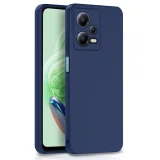 Миниатюра: Силиконов кейс iPaky матиран, За Xiaomi Redmi Note 12 5G/Poco X5, Тъмносин