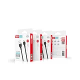 Миниатюра: Кабел USB - Micro USB, XO NB200 2.1A 1м в кутия, Черен
