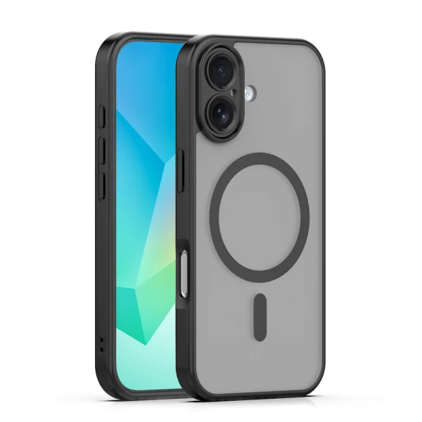 Кейс Mag Matt с отвори за камерите за iPhone 17 / 18 черен