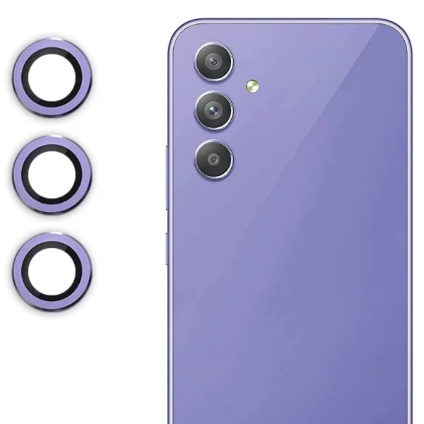 Протектор задна камера метални рингове MBX за Samsung Galaxy A54 5G (A546B), Лилав