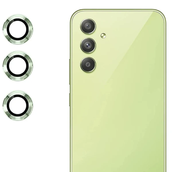 Протектор задна камера метални рингове MBX за Samsung Galaxy A54 5G (A546B), Зелен