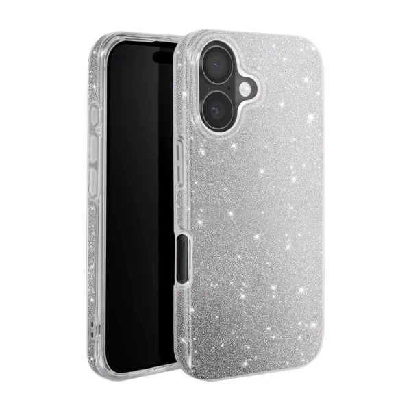 Силиконов кейс bSmart Glitter 3в1 за Samsung Galaxy A57 сребрист