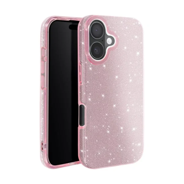 Силиконов кейс bSmart Glitter 3в1 за Samsung Galaxy A57 розов