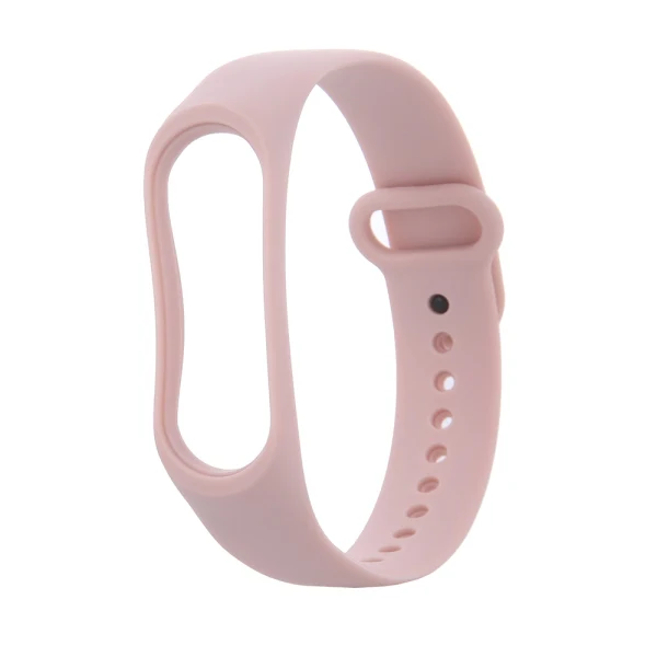 Силиконова каишка bSmart за смарт гривна Xiaomi Mi Band 5/6, Пепел от рози