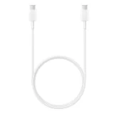 Миниатюра: Оригинален кабел Samsung USB-C - USB-C, EP-DA705BBE, 1м, 3A, в плик, Бял