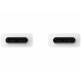 Миниатюра: Оригинален кабел Samsung USB-C - USB-C, EP-DA705BBE, 1м, 3A, в плик, Бял