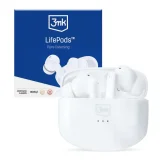 Миниатюра: Слушалки Bluetooth безжични 3mk LifePods, Бели