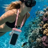 Миниатюра: Водоустойчив калъф bSmart Rainbow, розов