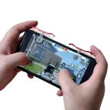 Миниатюра: Джойстик държач bSmart E9 за игри, комплект 2 броя, Червен