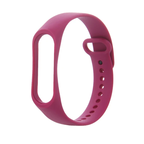 Силиконова каишка bSmart за смарт гривна Xiaomi Mi Band 5/6, Вишнева