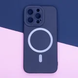 Миниатюра: Силиконов кейс bSmart Silicone Soft Magsafe, За iPhone 14 Plus (6.7), Тъмносин