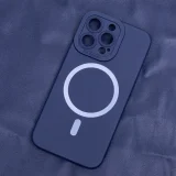 Миниатюра: Силиконов кейс bSmart Silicone Soft Magsafe, За iPhone 14 Plus (6.7), Тъмносин