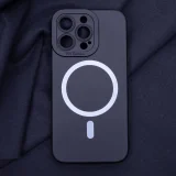 Миниатюра: Силиконов кейс bSmart Silicone Soft Magsafe, За iPhone 14 Plus (6.7), Черен