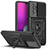 Миниатюра: Силиконов твърд кейс bSmart Defender Slide, За Samsung Galaxy A33 5G (A336B), Черен