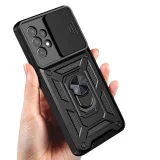 Миниатюра: Силиконов твърд кейс bSmart Defender Slide, За Samsung Galaxy A33 5G (A336B), Черен