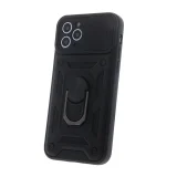 Миниатюра: Силиконов твърд кейс bSmart Defender Slide, За iPhone 14 Plus (6.7), Черен