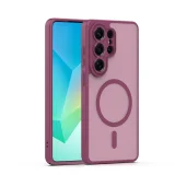 Миниатюра: Кейс Mag Matt с отвори за камерите за Samsung Galaxy S26 Ultra тъмнолилав