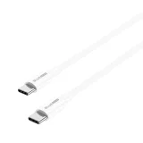 Миниатюра: Кабел USB-C - USB-C, BLUE Power BBX44 1м 100W 5A в кутия, Бял