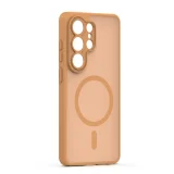 Миниатюра: Кейс Mag Matt с отвори за камерите за Samsung Galaxy S26 Ultra светлокафяв
