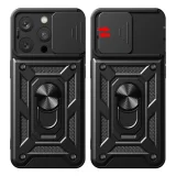 Миниатюра: Силиконов твърд кейс bSmart Defender Slide, За Honor 600, Черен