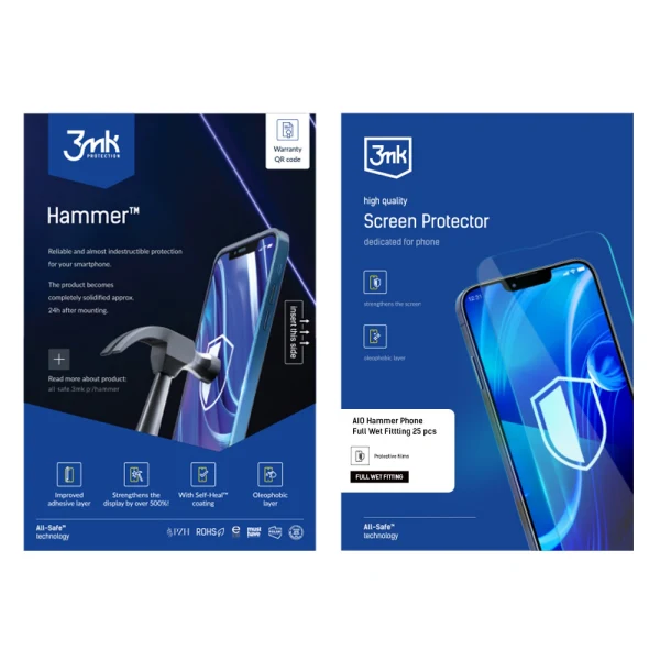 Удароустойчив протектор силиконов 3mk Hammer™, Универсален