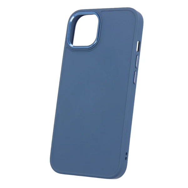 Силиконов кейс bSmart Silicone Satin Case, За iPhone 14 Pro Max (6.7), Тъмносин