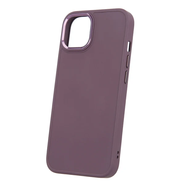 Силиконов кейс bSmart Silicone Satin Case, За iPhone 14 Plus (6.7), Тъмнолилав