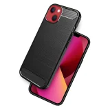 Миниатюра: Силиконов кейс MBX Carbon, За iPhone 14 Plus (6.7), Черен