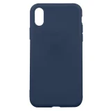 Миниатюра: Силиконов кейс iPaky матиран, За iPhone 14 Plus (6.7), Тъмносин