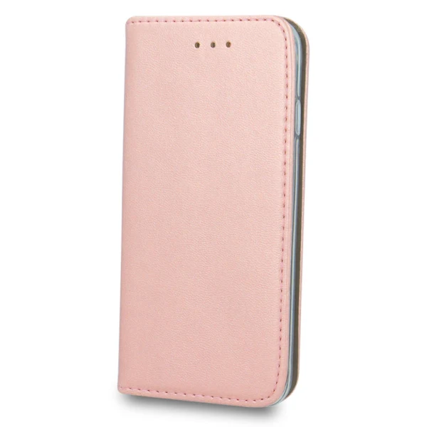 Калъф тефтер флип bSmart Magnetic Book страничен, За iPhone 14 (6.1), Розово-златен