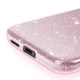 Миниатюра: Силиконов кейс bSmart Glitter 3в1 за Samsung Galaxy S26 розов