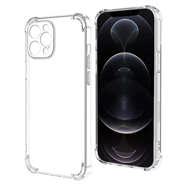 Силиконов кейс MBX Anti Shock 1.5mm, За iPhone 14 Plus (6.7), Прозрачен