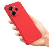 Миниатюра: Силиконов кейс bSmart Silicone Soft Cover, За Xiaomi Redmi Note 15 5G / 4G, Червен