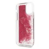Миниатюра: Оригинален кейс Guess Glitter Hearts, За iPhone 11 Pro (5.8), Червен