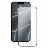 Миниатюра: Стъклен протектор OG Premium с цяло лепило, За iPhone 13 (6.1), Черен
