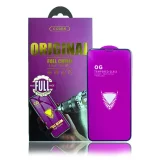 Миниатюра: Стъклен протектор OG Premium с цяло лепило, За iPhone 13 (6.1), Черен