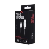 Миниатюра: Кабел USB-A - USB-C, Maxlife 3м в кутия 2A, Бял