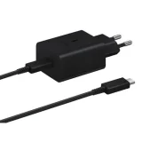 Миниатюра: Оригинално зарядно устройство комплект Samsung EP-T4510XBE 45W USB-C, 220V Super Fast Charging в кутия, Черно