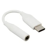 Миниатюра: Кабел AUX HQ, 3.5мм към USB-C, В кутия, Бял/Черен
