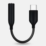 Миниатюра: Кабел AUX HQ, 3.5мм към USB-C, В кутия, Бял/Черен