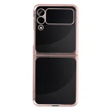 Миниатюра: Пластмасов прозрачен кейс MBX с кант, За Samsung Galaxy Z Flip3 5G, Розово-златен