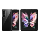 Миниатюра: Пластмасов кейс MBX със силиконова рамка, За Samsung Galaxy Z Fold3 5G, Прозрачен